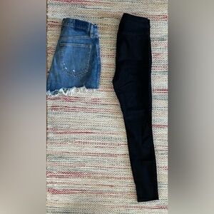 Barely Worn Abercrombie Jean Shorts & Black Jeans Bundle